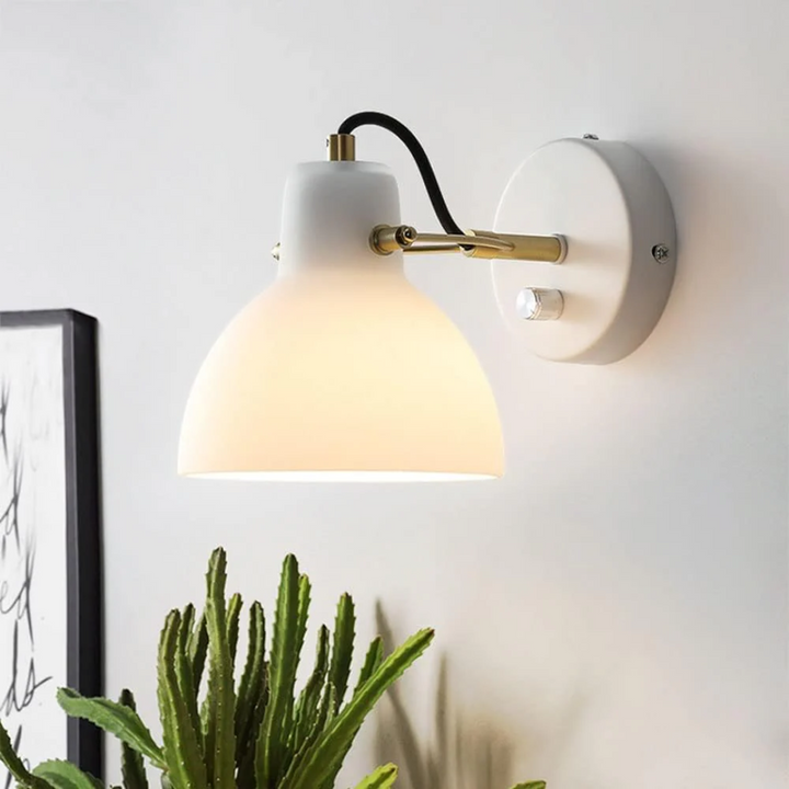 Lámpara de pared para dormitorio/sala, luz cálida. Diseño moderno y minimalista, iluminación interior LED ajustable.