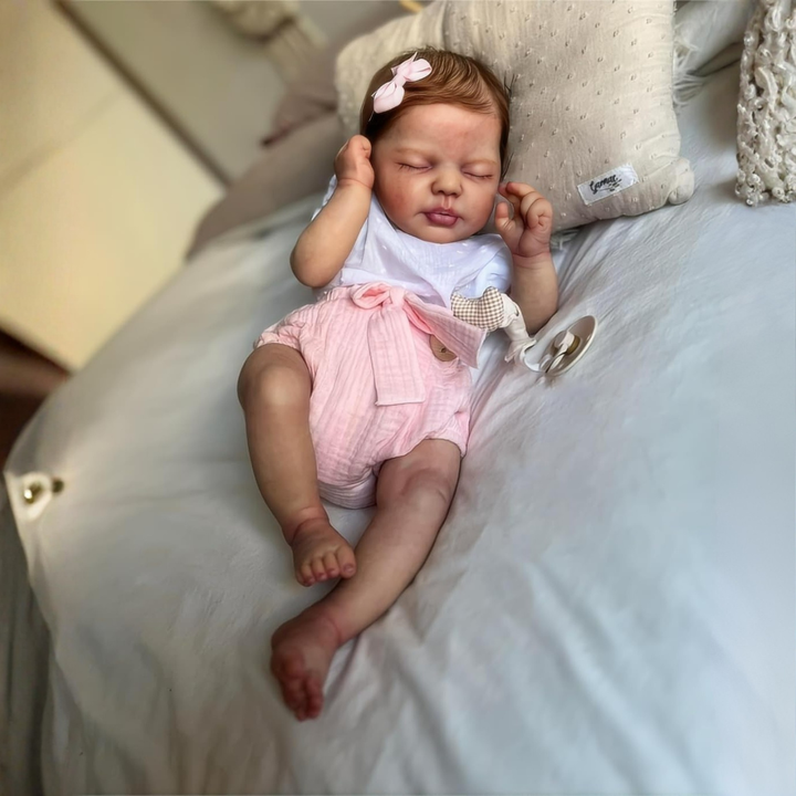 Muñeca bebé reborn realista de cuerpo completo, fabricada en silicona suave, ideal para coleccionistas.