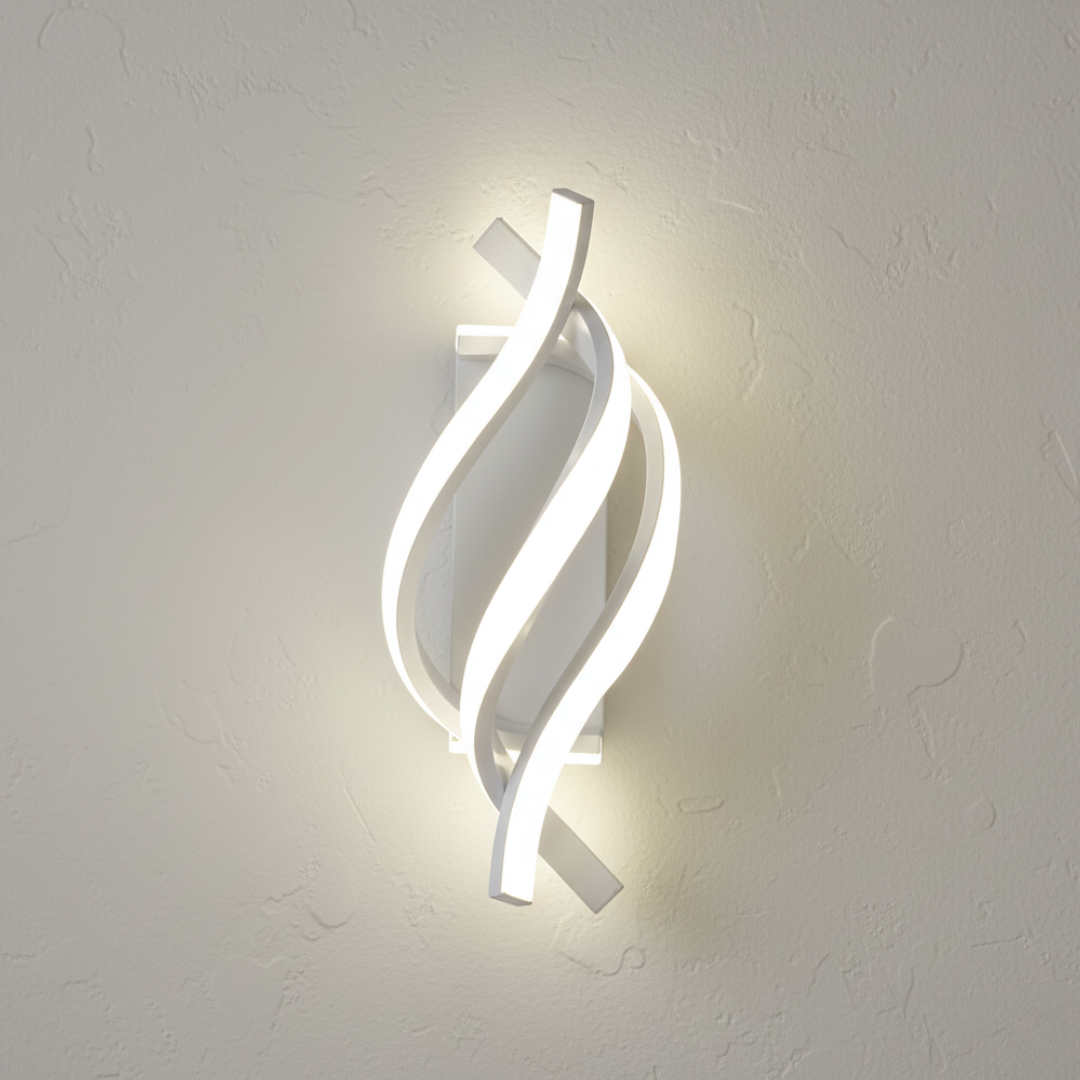 Iluminación LED minimalista para cocina, aplique de pared con luz fría y ahorro energético.