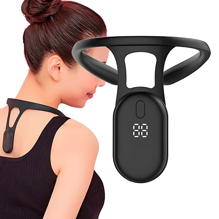 Corrector postural inteligente unisex. Alinea espalda y cuello, alivia dolor. Mejora tu postura.