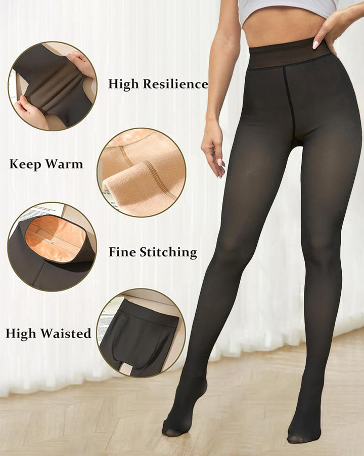 Medias térmicas de mujer, suaves y cálidas, efecto translúcido. Ideal para el frío.
