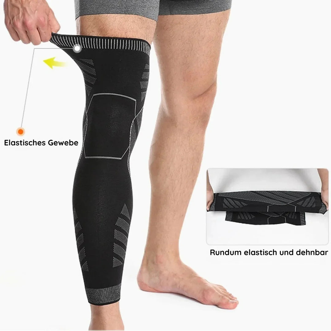Soporte de compresión para rodilla y pierna unisex, alivia el dolor y ofrece soporte para actividades deportivas.
