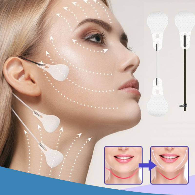 Parches faciales invisibles, hipoalergénicos, para efecto lifting y reducción de arrugas.