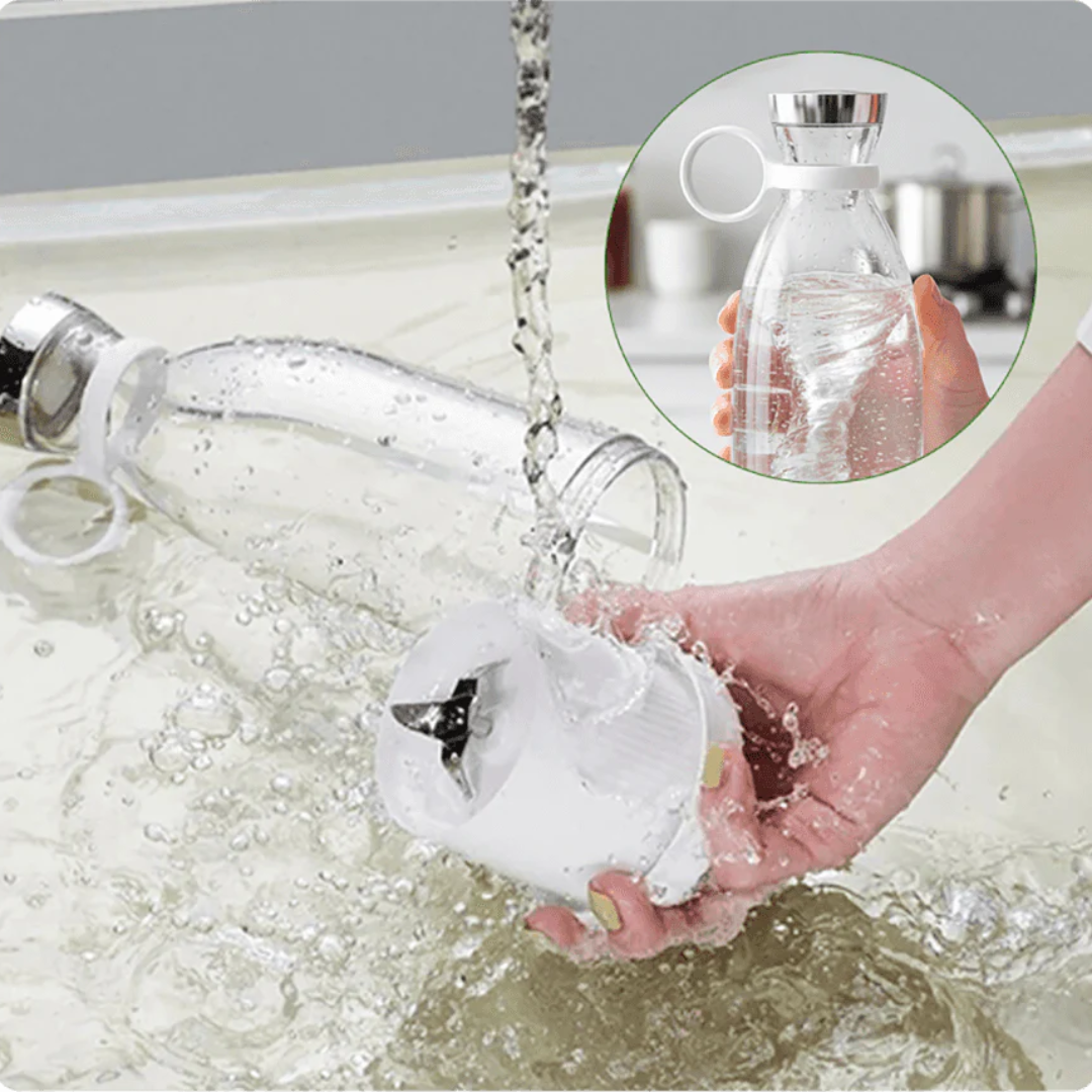 Extractor de jugo portátil USB. Disfruta batidos frescos donde quieras. Ideal para deportistas y bienestar.