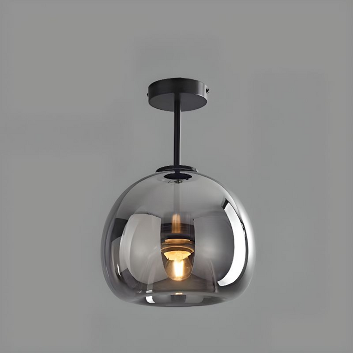 Iluminación LED de techo. Plafón geométrico minimalista, ideal para un dormitorio moderno y elegante.