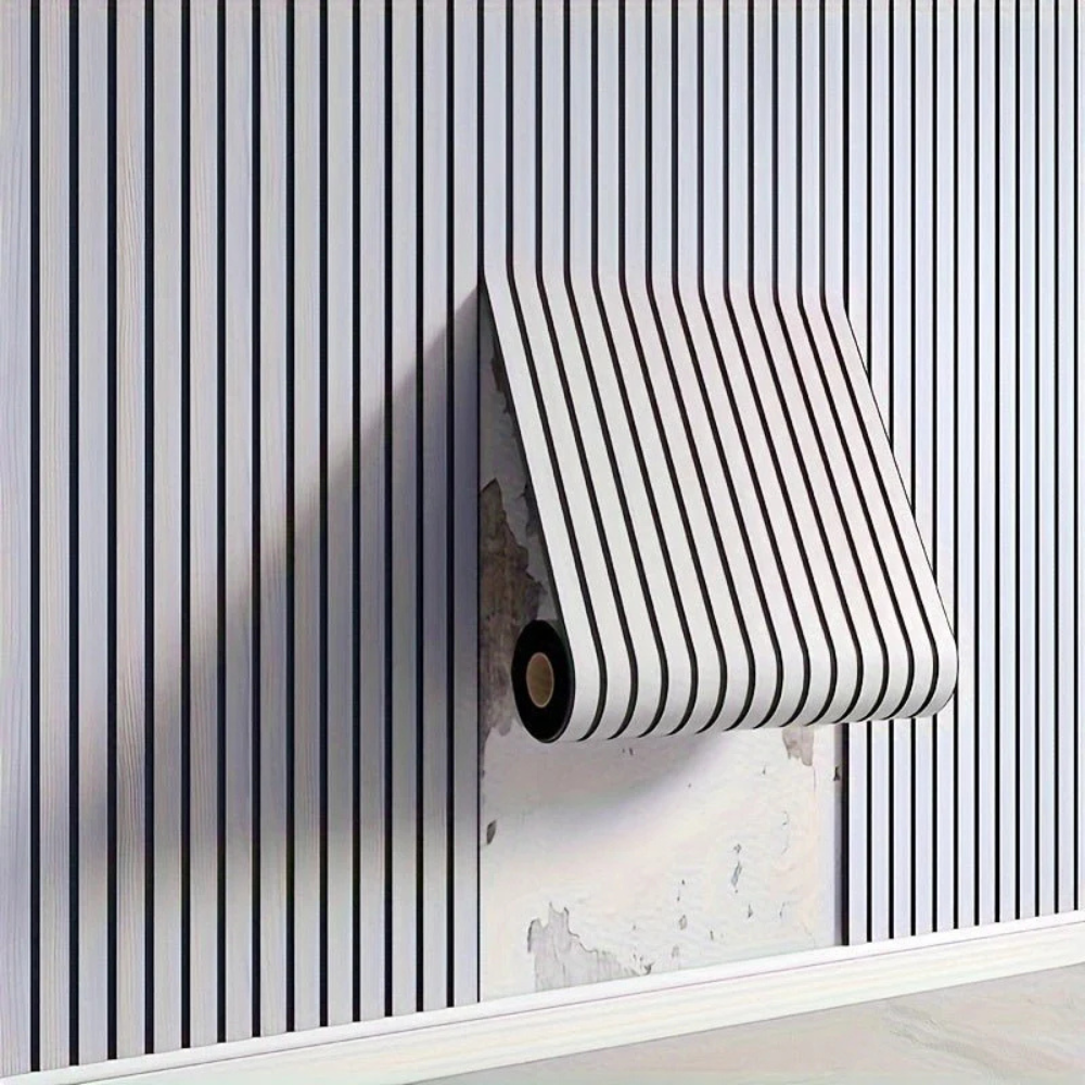 Bricolaje sencillo: panel de pared autoadhesivo 3D con textura de madera para un cambio total.