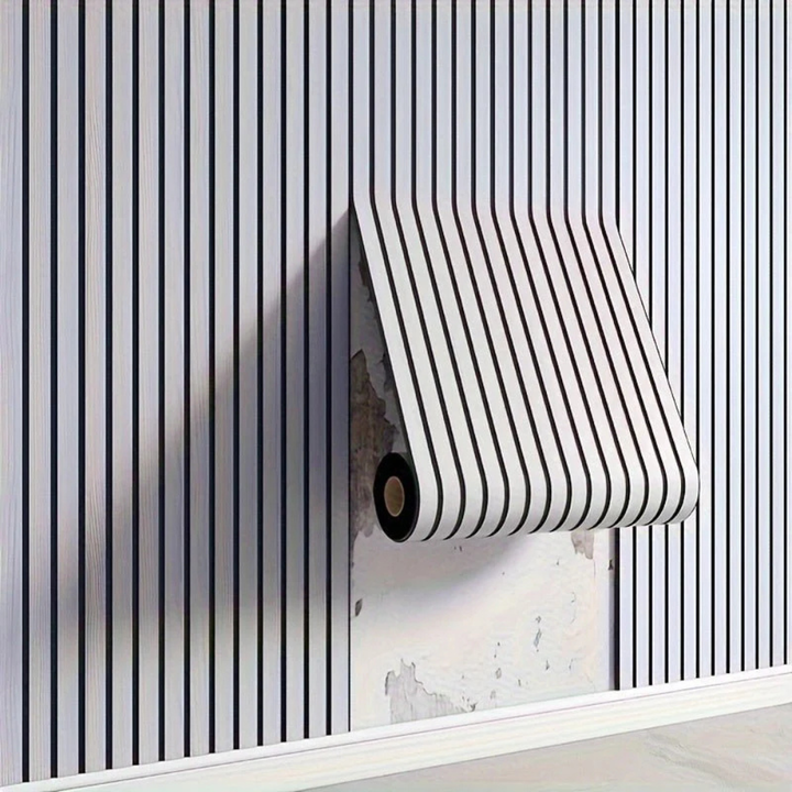 Bricolaje sencillo: panel de pared autoadhesivo 3D con textura de madera para un cambio total.