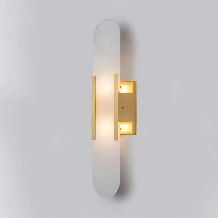 Aplique de pared LED con estilo minimalista, mármol de alta calidad para una iluminación elegante.