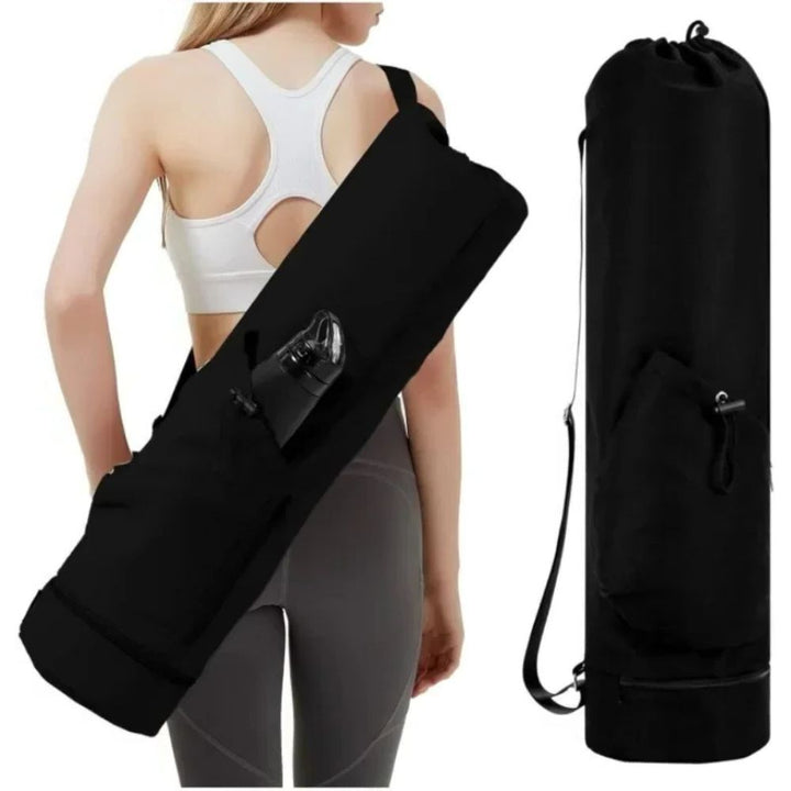 Bolsa de yoga impermeable para hombre y mujer, perfecta para organizar accesorios de fitness con su compartimento húmedo.
