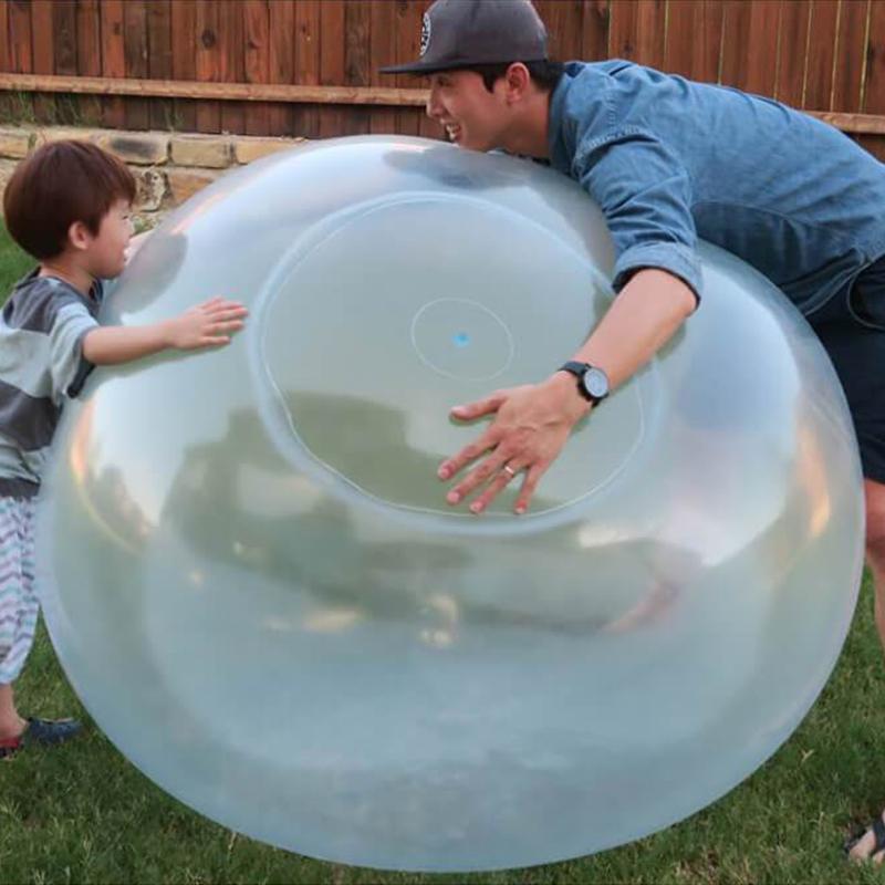 Globo bubble gigante de material resistente, translúcido. Perfecto para juego infinito de niños y niñas.