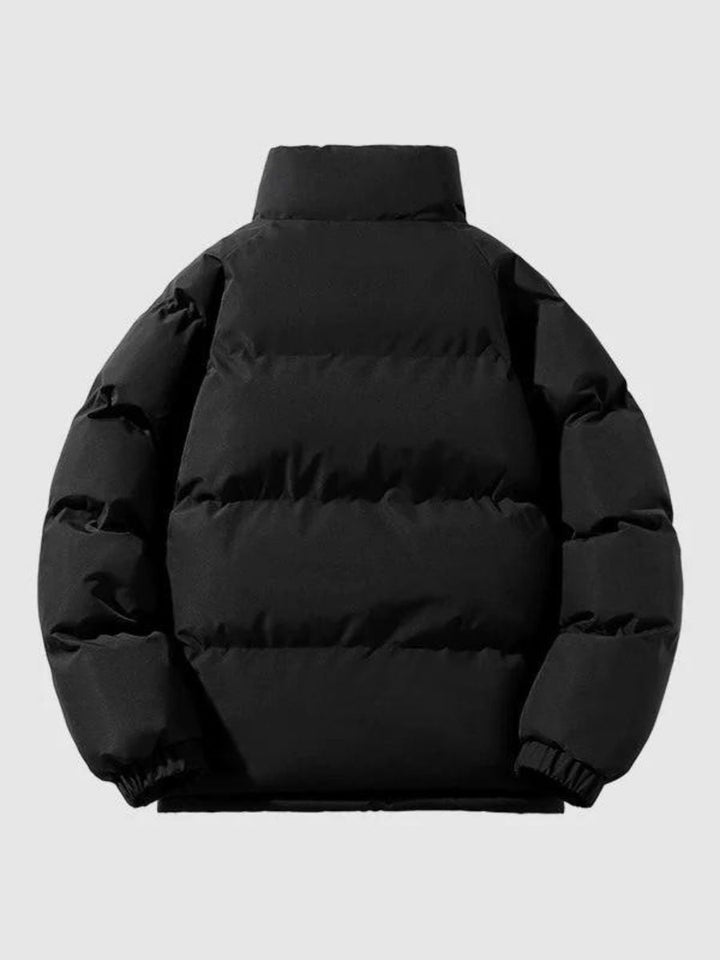 Puffer acolchado para hombre, versátil y cálido. Estilo casual ideal para la moda de invierno.