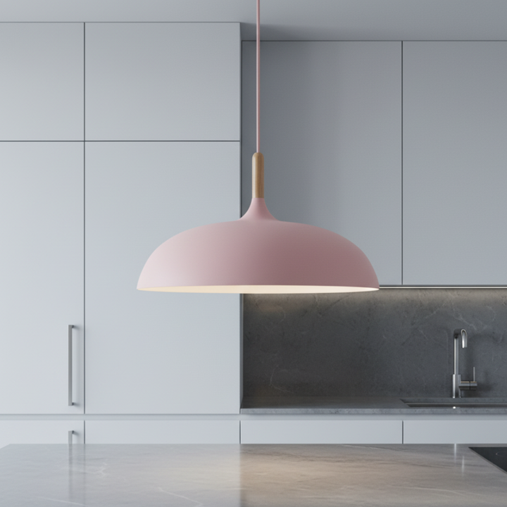 Colgante decorativo para salón. Lámpara minimalista moderna, iluminación ajustable, hogar.