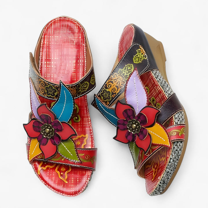 Calzado de verano femenino con diseño trenzado y cómodo, ideal para la playa.