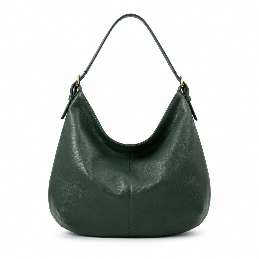 Bolso hobo elegante para mujer, verde oscuro, estilo chic y moderno, ideal para diario.