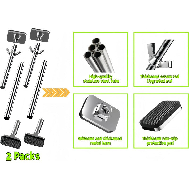 Sistema de soporte ajustable para fregaderos, ideal para reparación y refuerzo en cocinas.