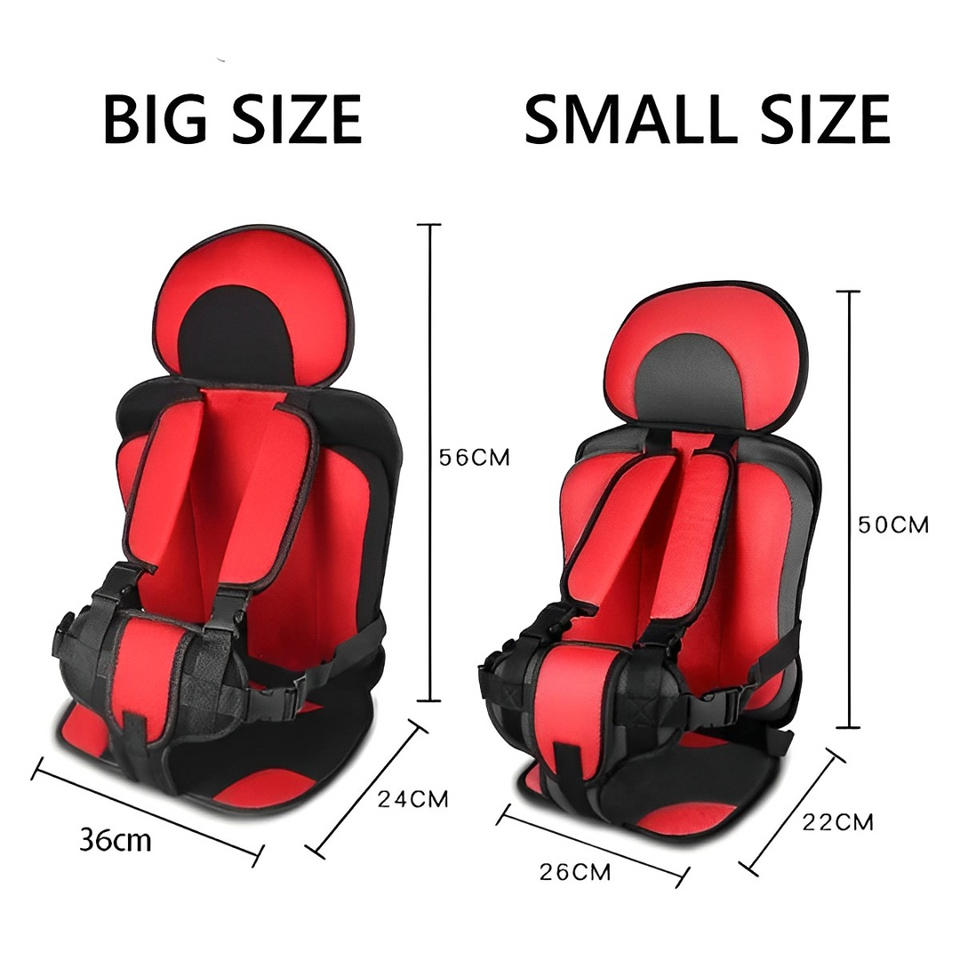 Comodidad y seguridad con esta silla de coche plegable para niños, material de algodón.