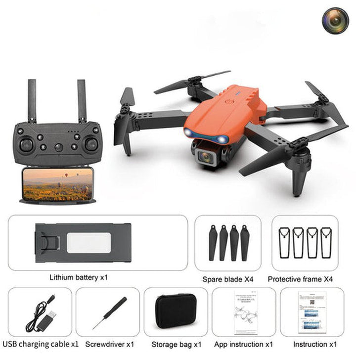 Diseño elegante del drone profesional 4K UHD con cámara dual integrada para un rendimiento aéreo superior.