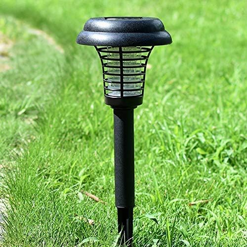 Luz de jardín solar LED con función antimosquitos. Lámpara exterior UV, decoración y control de plagas.