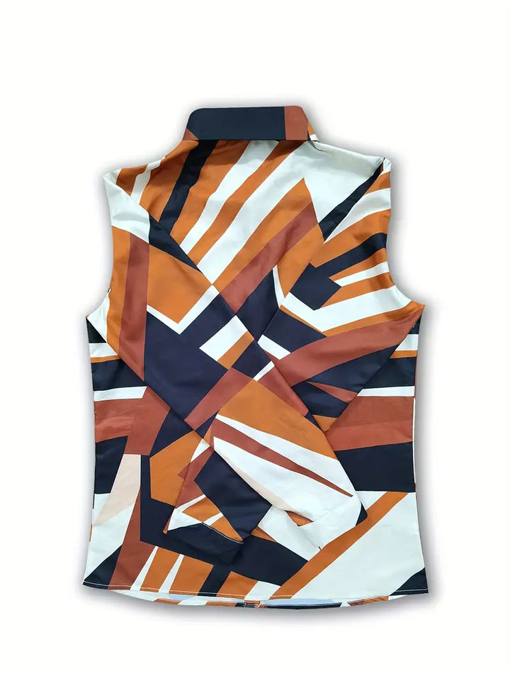 Blusa de mujer estilo chic, elegante y cómoda. Ideal para primavera-verano en blanco y albaricoque.
