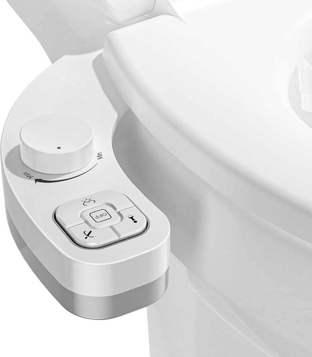 Bidet universal para inodoro. Proporciona limpieza fresca, higiene y confort. Fácil instalación para cualquier baño.