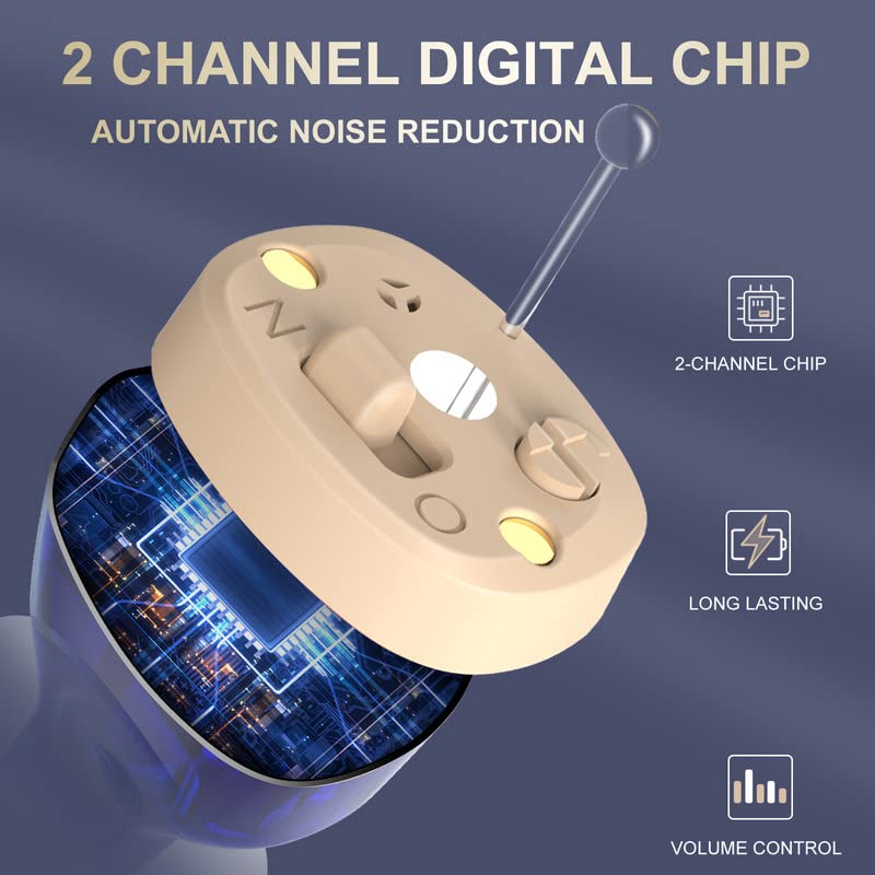 Audífonos discretos recargables con carga inalámbrica, la ayuda auditiva digital ideal para tu día a día.