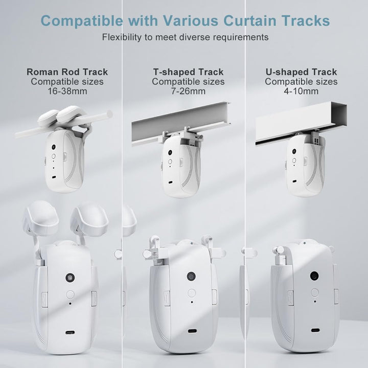 Gadget de hogar inteligente: abridor de cortinas automático para domótica, control remoto y eficiencia.