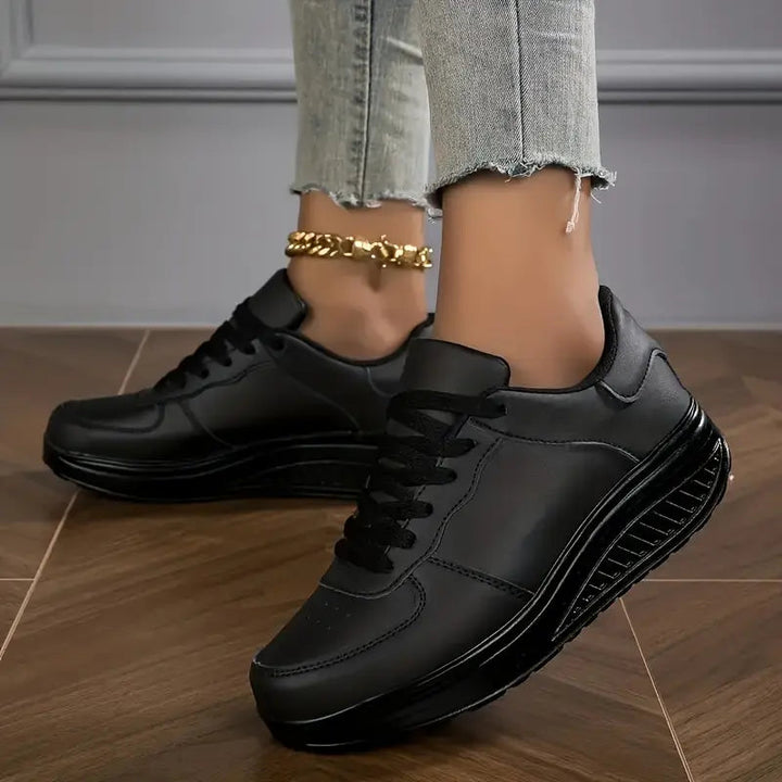 Zapatillas de moda para mujer con plataforma, diseño casual y cómodo, perfectas para diario.