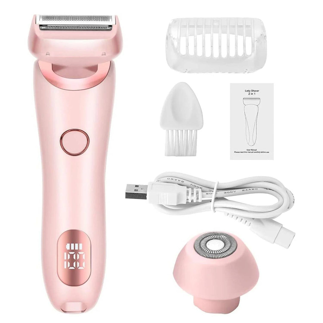 Dispositivo de depilación eléctrica para mujer. Rasurado suave y eficaz para todo tipo de piel, inalámbrica.