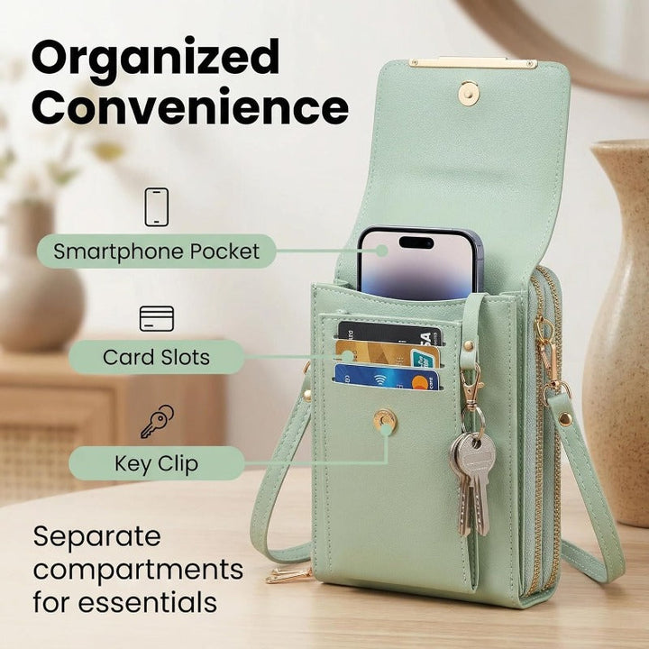 Accesorio de moda: cartera cruzada mujer, perfecta para llevar el teléfono seguro.