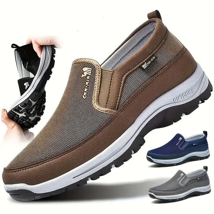 Zapatillas ortopédicas slip-on unisex para alivio del dolor de pies, juanetes y artritis. Máxima comodidad.