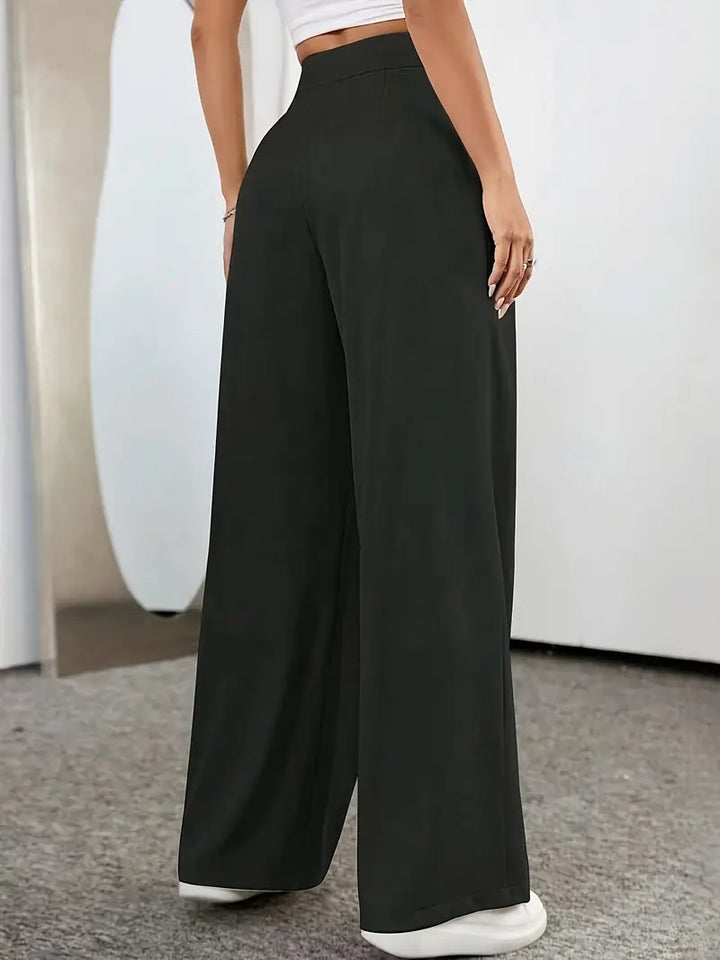 Pantalón de mujer pierna recta, estilo versátil, cómodo. Look elegante y casual para moda femenina diaria.