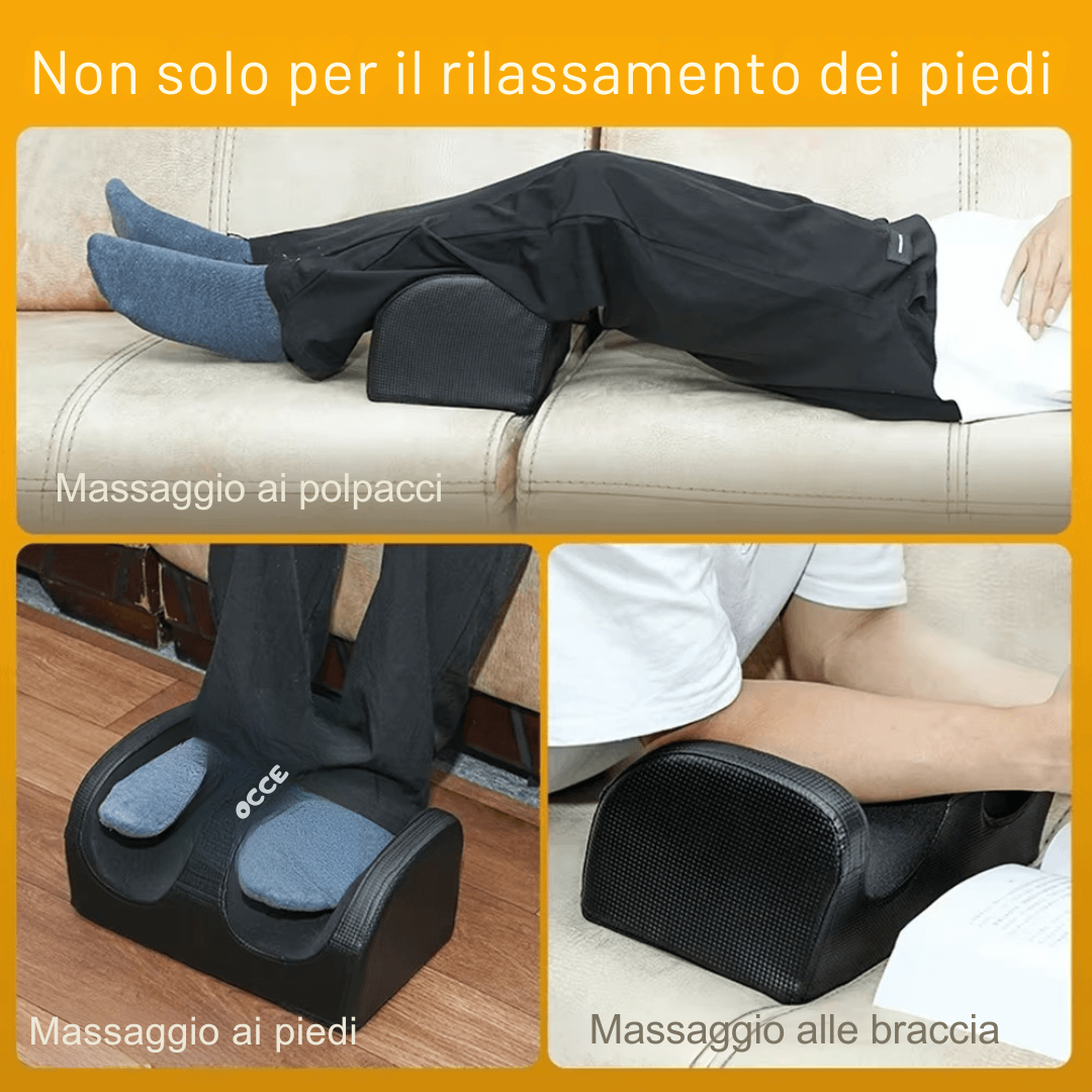 Pies cansados: Masajeador eléctrico Shiatsu con calor. Relaja, activa la circulación y mejora el bienestar.