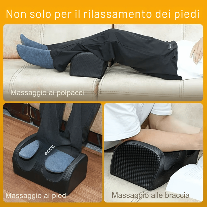 Pies cansados: Masajeador eléctrico Shiatsu con calor. Relaja, activa la circulación y mejora el bienestar.