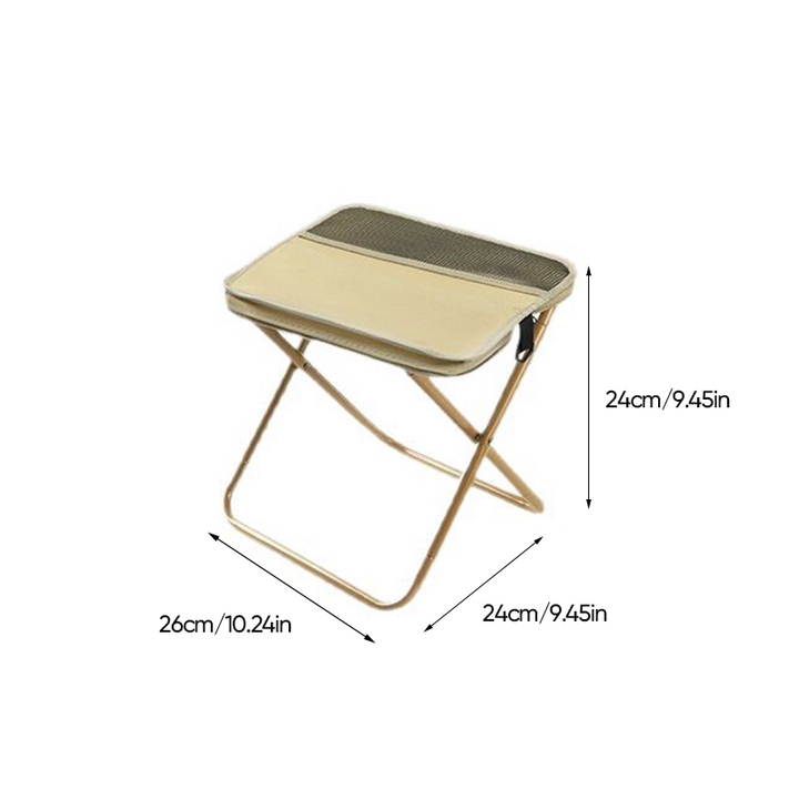 Silla mochila plegable para descanso en senderos. Confort portátil para tus aventuras.