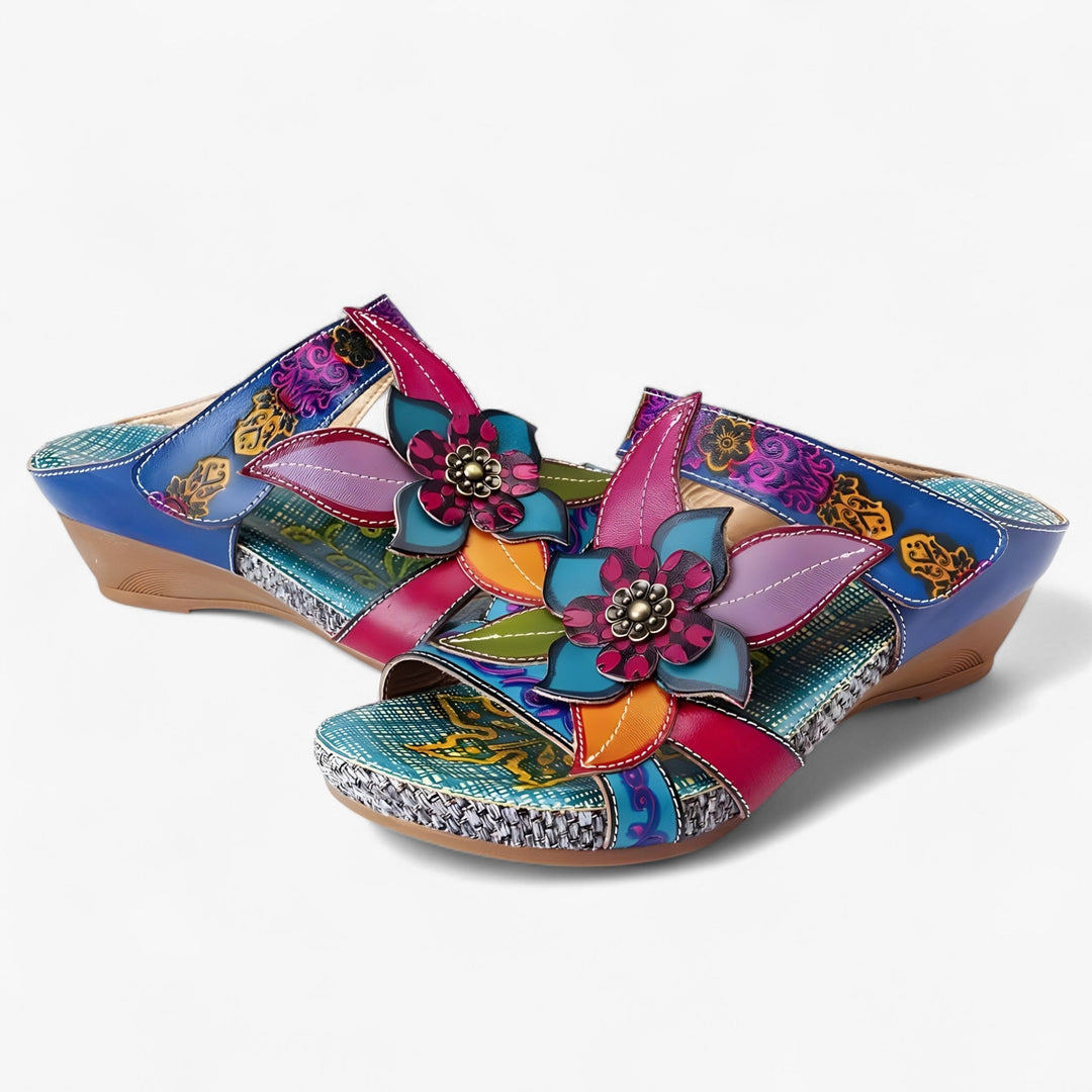 Sandalias ligeras de mujer estilo bohemio, con detalles trenzados para un look casual.