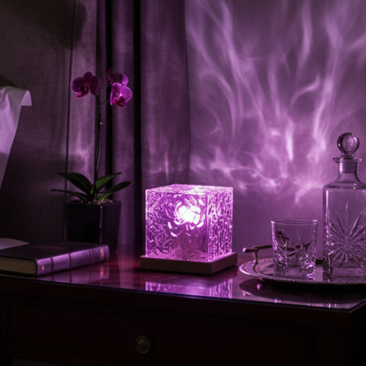 Regalo original: Lámpara mágica Aurora Boreal con luz LED. Iluminación ambiental y colores personalizables para cualquier espacio.