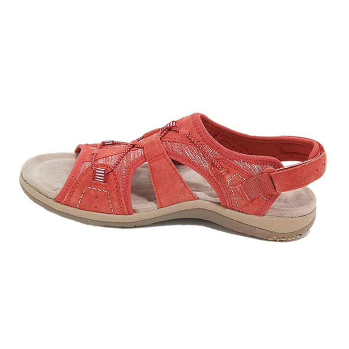 Sandalias de mujer para verano, con suela suave y costuras. Estilo casual artesanal, frescas y cómodas para la playa.