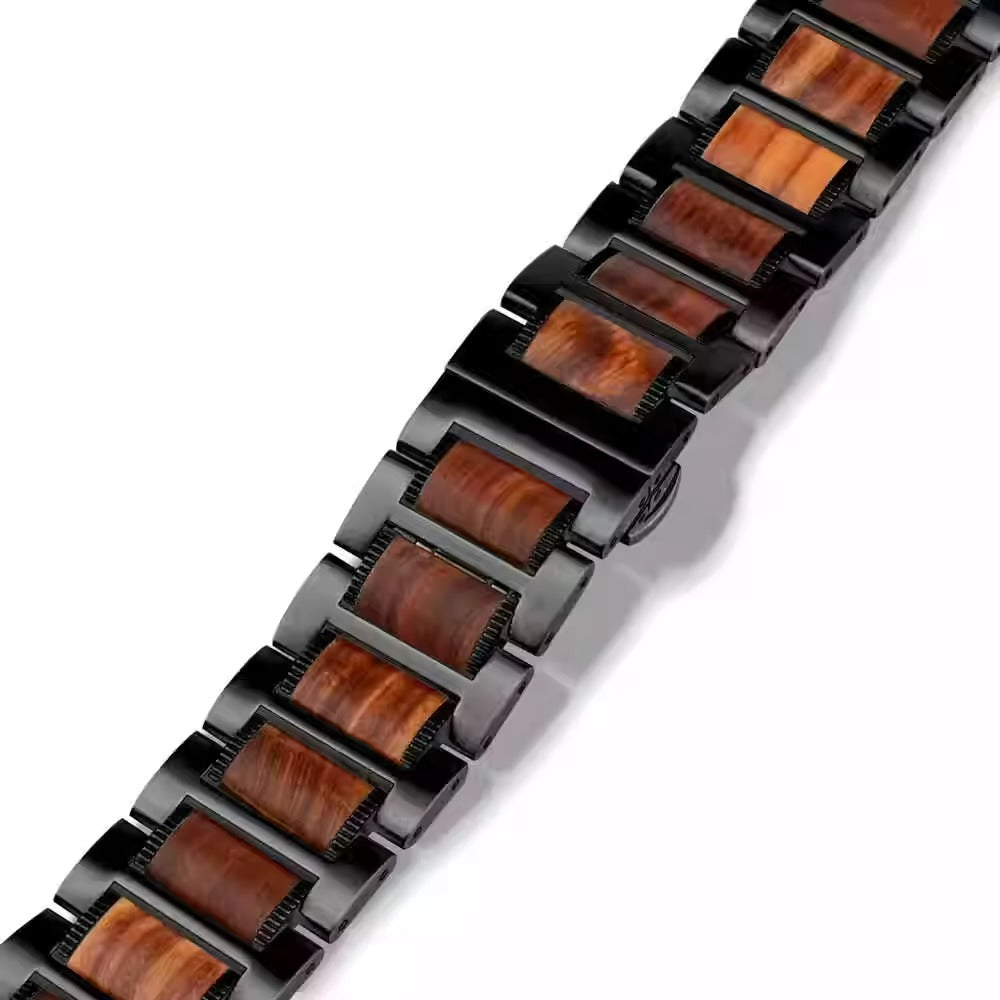 Accesorio smartwatch: Correa híbrida en reloj Ultra, destacando su vanguardia y ajuste ideal. Confort y durabilidad.