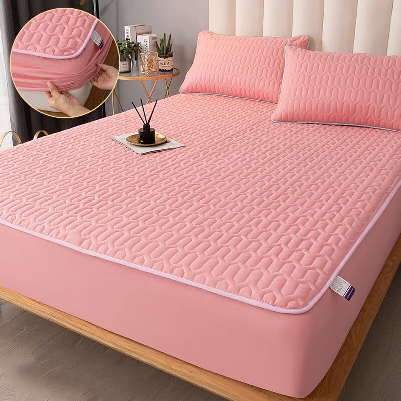 Invierte en tu descanso: protector de colchón impermeable y acolchado, protege tu cama de manchas y líquidos.
