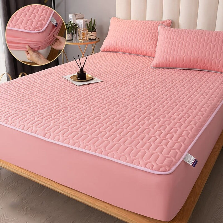 Invierte en tu descanso: protector de colchón impermeable y acolchado, protege tu cama de manchas y líquidos.