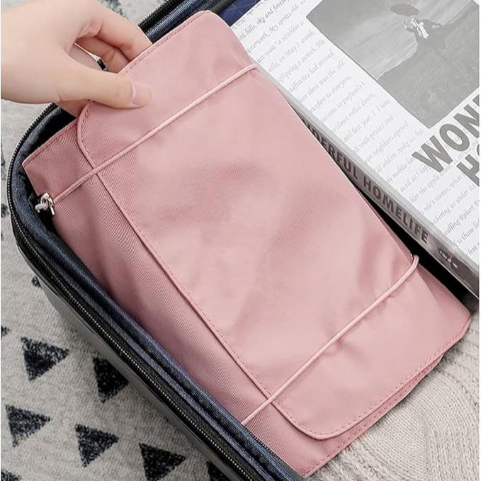 Bolsa de maquillaje para mujer, organizadora y portátil, perfecta para viajes o uso diario.