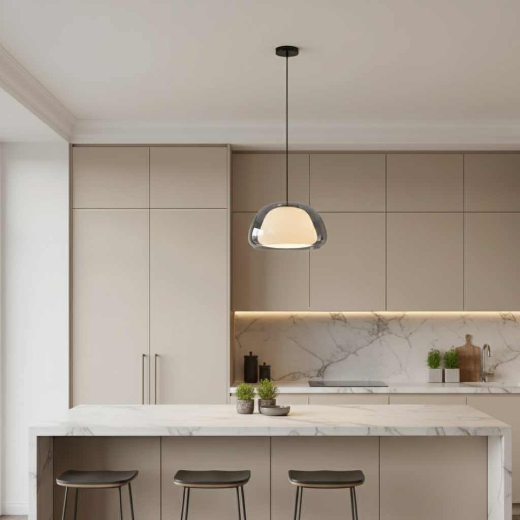 Luz de techo E27 para comedor, lámpara de cúpula moderna y ajustable para interior.