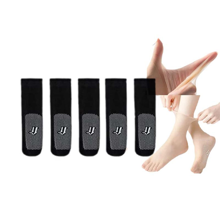 Comodos calcetines invisibles de verano para mujer, discretos y con suela antideslizante.