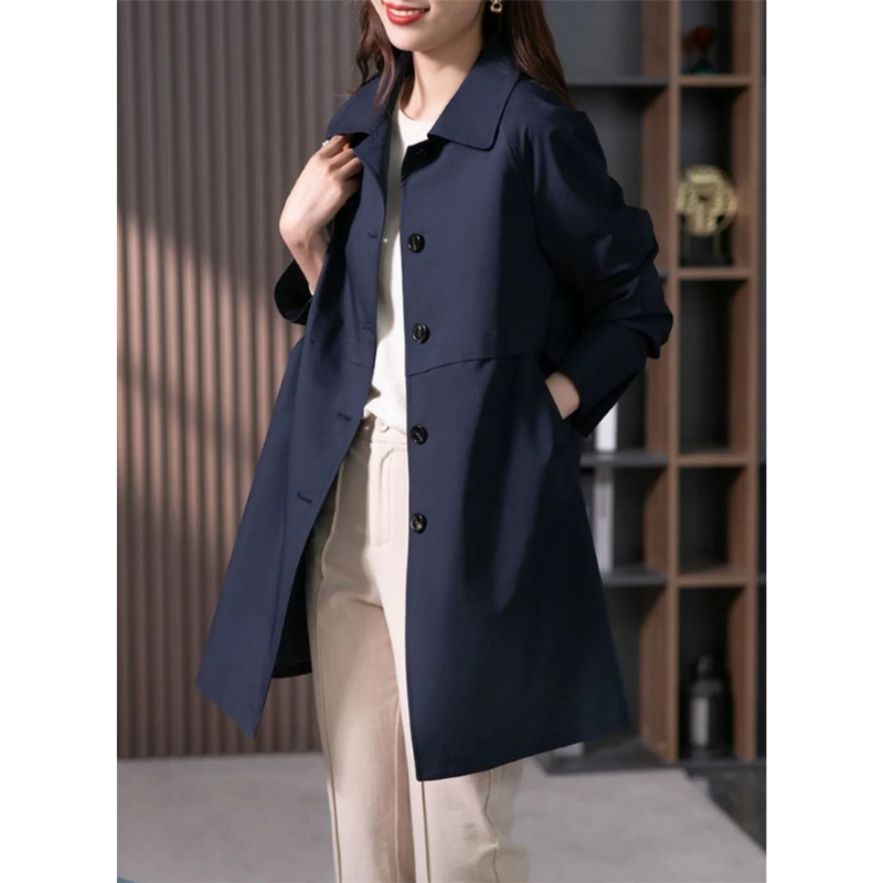Ropa exterior elegante: Abrigo entallado NOBELLA para mujer. Un clásico imprescindible en tu armario.