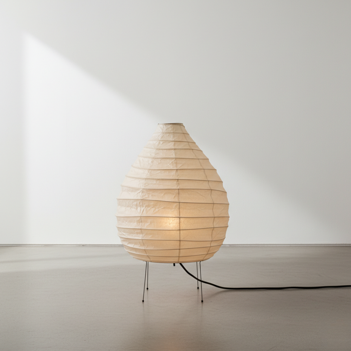 Decoración hogar: lámpara Japandi minimalista de mesa, acento moderno para tu sala de estar o entrada.