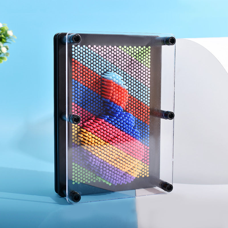 Juguete de arte 3D interactivo Pin Art. Promueve la creatividad, descompresión y es una decoración única.