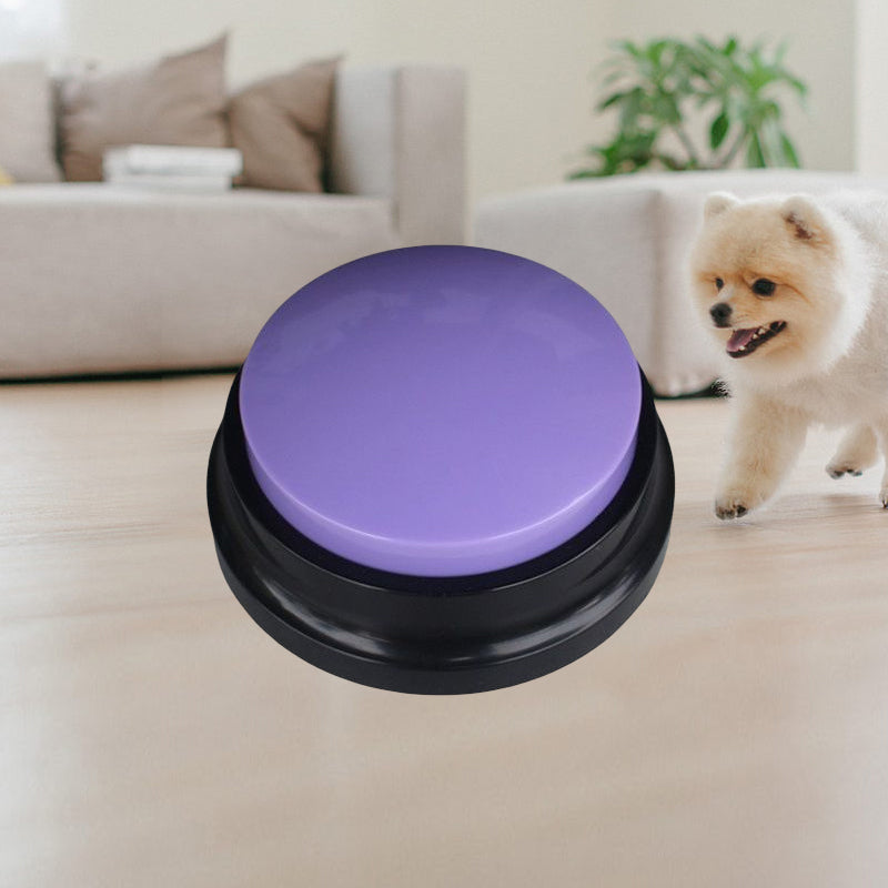 Botón de entrenamiento para perros y gatos; graba tu voz para comandos y juegos divertidos.