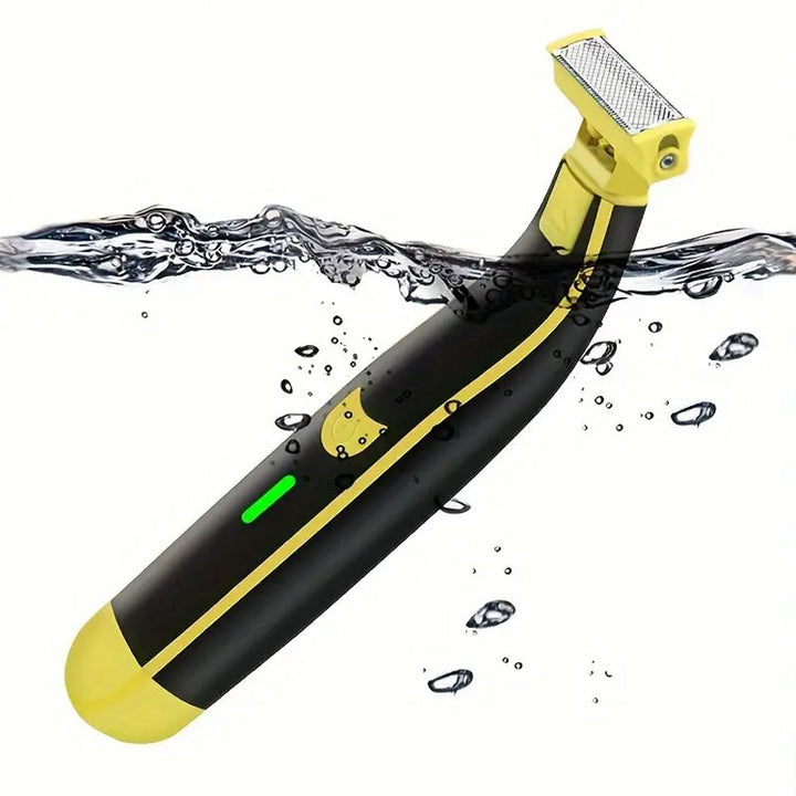 Afeitadora corporal para hombre, uso húmedo y seco. Suavidad sin irritación. Recargable e impermeable para depilación eficaz.