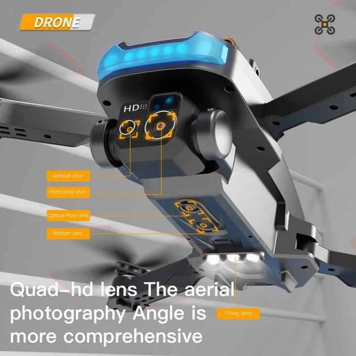 Drone 8K con cámara HD para principiantes, facilita la fotografía y el video aéreo estabilizado. Vuelo sencillo.