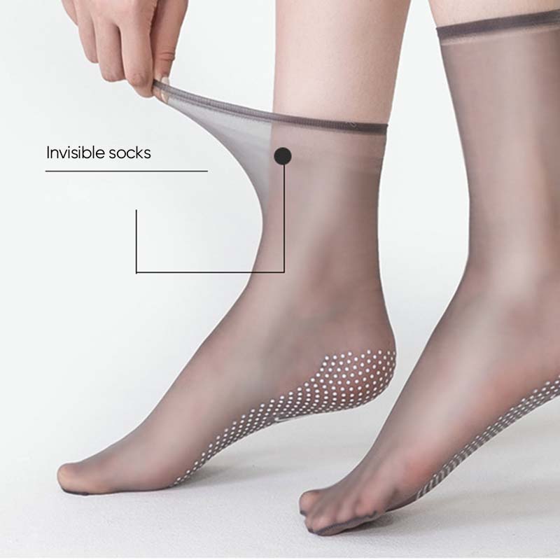 Calcetines invisibles antideslizantes para mujer, transpirables, ideales para verano.